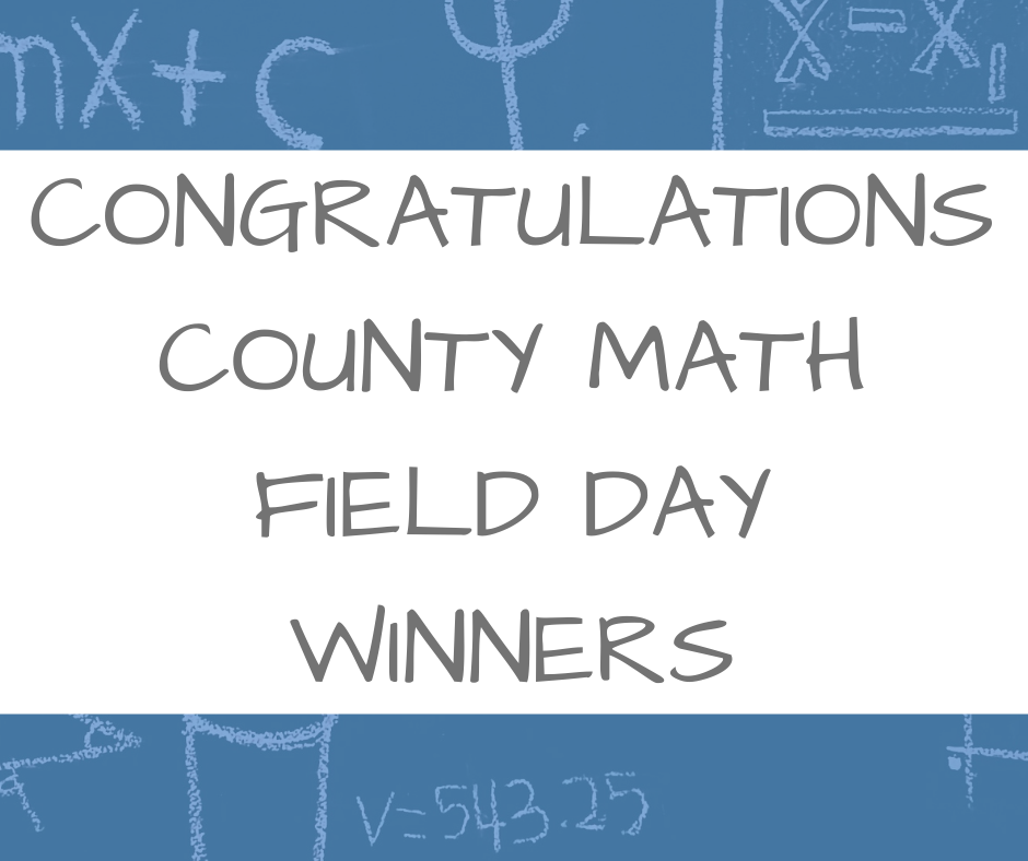 County Math Field Day Winners